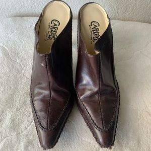 size 7 carlos santana leather heels
